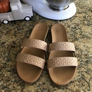 Blush Studded Sandals